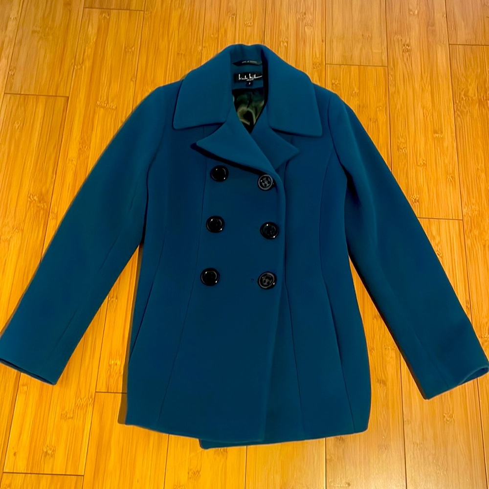 Emerald Green Wool Coat -Nicole Miller of New York. Size 2